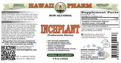 Photo of the Hawaii Pharm Inchplant Non-Alcohol label