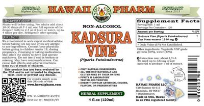 Photo of the Hawaii Pharm Kadsura Vine Non-Alcohol label