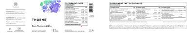 Photo of the Thorne Basic Nutrients 2/Day label