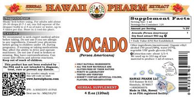 Photo of the Hawaii Pharm Avocado label