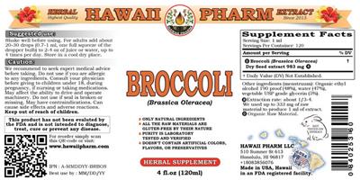 Photo of the Hawaii Pharm Broccoli label