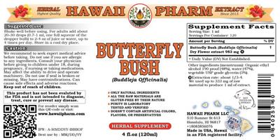 Photo of the Hawaii Pharm Butterfly Bush label