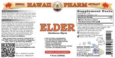 Photo of the Hawaii Pharm Elder label