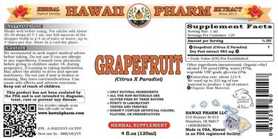 Photo of the Hawaii Pharm Grapefruit label