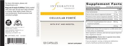 Photo of the Integrative Therapeutics Cellular Forte label