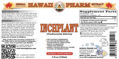 Photo of the Hawaii Pharm Inchplant label