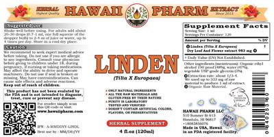 Photo of the Hawaii Pharm Linden label
