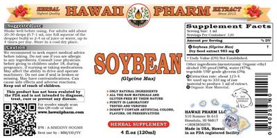 Photo of the Hawaii Pharm Soybean label