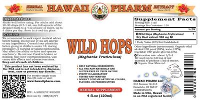 Photo of the Hawaii Pharm Wild Hops label