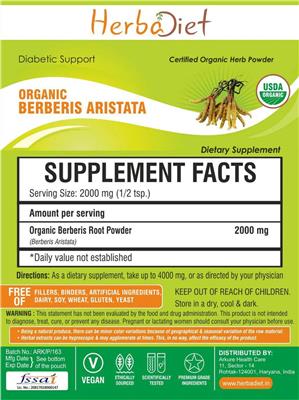 Organic Berberis aristata Powder