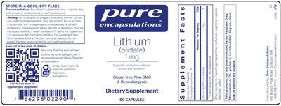 Lithium (Orotate) 1 mg