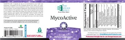 Photo of the Ortho Molecular Products MycoActive label