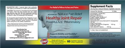 Label of Healthy Joint Repair