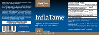 Photo of the Jarrow Formulas InflaTame label