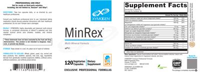 Photo of the XYMOGEN MinRex label