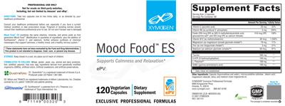 Photo of the XYMOGEN Mood Food ES label