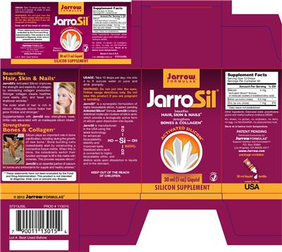 Photo of the Jarrow Formulas JarroSil label