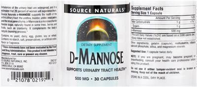 D-Mannose 500 mg