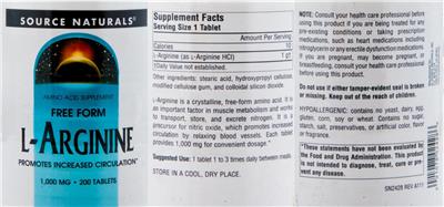 L-Arginine 1,000 mg
