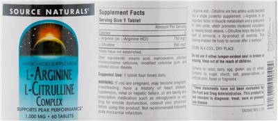 L-Arginine L-Citrulline Complex 1,000 mg