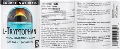 L-Tryptophan 500 mg