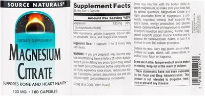 Magnesium Citrate 133 mg