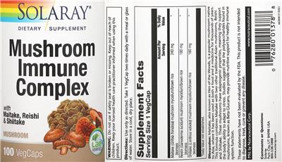 Mushroom Immune Complex with Maitake, Reishi & Shiitake