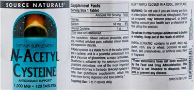 N-Acetyl Cysteine 1,000 mg