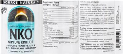 NKO Neptune Krill Oil 1,000 mg