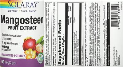 Mangosteen Fruit Extract 500 mg