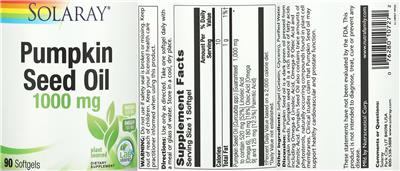 Pumpkin Seed Oil 1000 mg