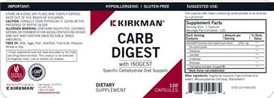 Photo of the Kirkman Carb Digest with Isogest label