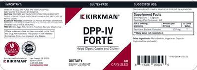 Photo of the Kirkman DPP-IV Forte label