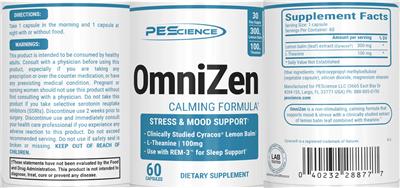 Photo of the PEScience OmniZen label