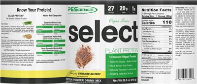 Select Plant Protein Vegan Series Amazing Cinnamon Delight