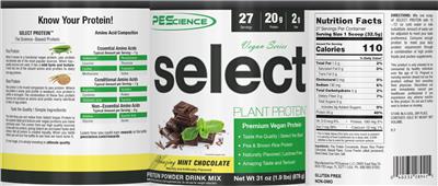 Select Plant Protein Vegan Series Amazing Mint Chocolate