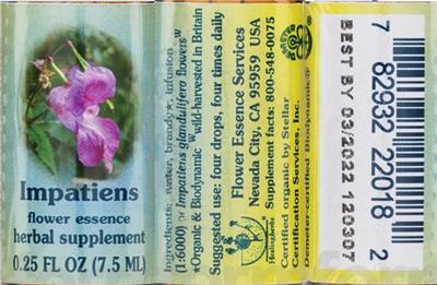 Impatiens Flower Essence