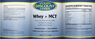 Whey + MCT Unflavored