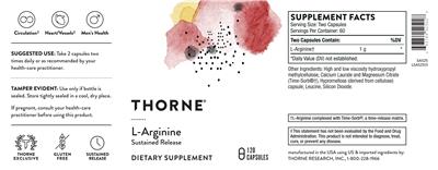 Product label for L-Arginine