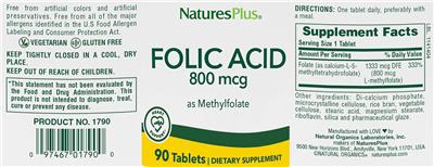Folic Acid 800 mcg