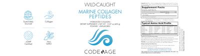 Photo of the Codeage Marine Collagen Peptides Powder Unflavored label
