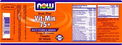 Iron Free Vit-Min 75+