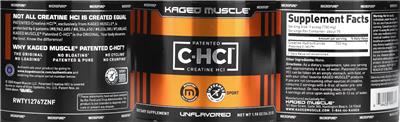 Photo of the Kaged Muscle Patented C-HCl Creatine HCl Unflavored label