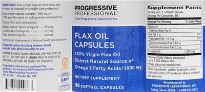 Photo of the Progressive Professional from Progressive Laboratories Flax Oil Capsules label