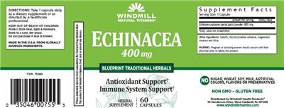 Echinacea 400 mg, Windmill Natural Vitamins