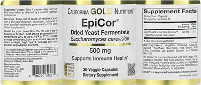 EpiCor Dried Yeast Fermentate 500 mg