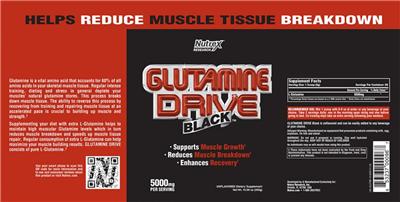Photo of the Nutrex Research Glutamine Drive Black label