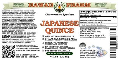 Japanese Quince Alcohol Free
