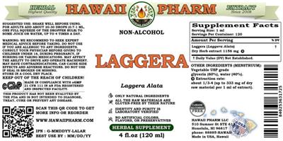 Photo of the Hawaii Pharm Laggera Non-Alcohol label