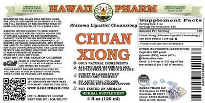 Chuan Xiong Alcohol Free